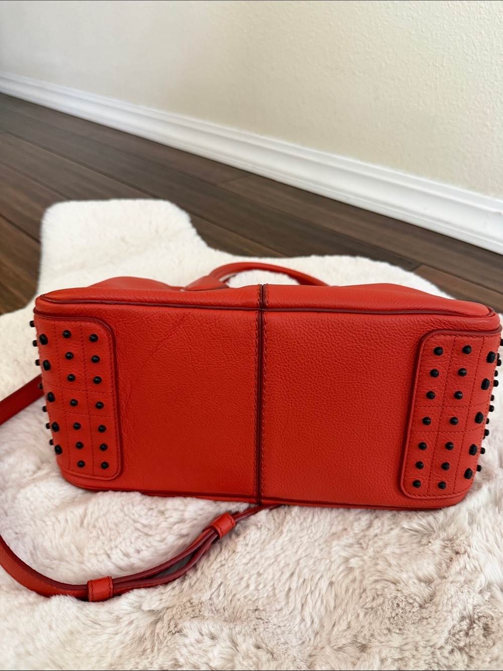 Tod's Miky Bauletto (D-Styling) Satchel - Red-Orange Women Bag - Picture 4 of 8